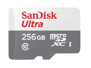 SanDisk 256GB Ultra UHS I MicroSD Card 150MB/s R, for Smartphones, 10 Y Warranty - SDSQUAC-256G-GN6MN