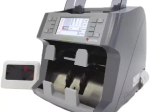 Cassida Neo Max 2-pocket Mix Value Counter And Sorter With Printer, Up to 30 Currencies, Touchscreen LCD Display, Automatic Currency Recolonization, Roller Fiction Feeding, Gray | NEO-MAX
