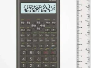 Casio FX-100MS 2nd Gen Non-Programmable Scientific Calculator, 300 Functions and 2-line Display, Black