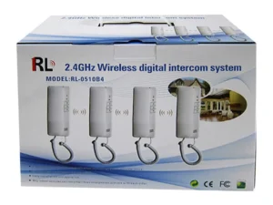 RL 4 Way Wireless Intercom System 2.4GHz Dual-Way Digital Doorbell for wireless Talking