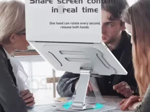 Adjustable Height Tablet Laptop Stand Rotation Mount Support Lifting Aluminum Alloy Metal Kickstand Notebook Laptop Stand Universal Laptop