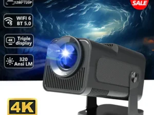 4K Mini Projector 40000 Lumen LED 1080P WiFi Bluetooth UHD Portable Home Theater
